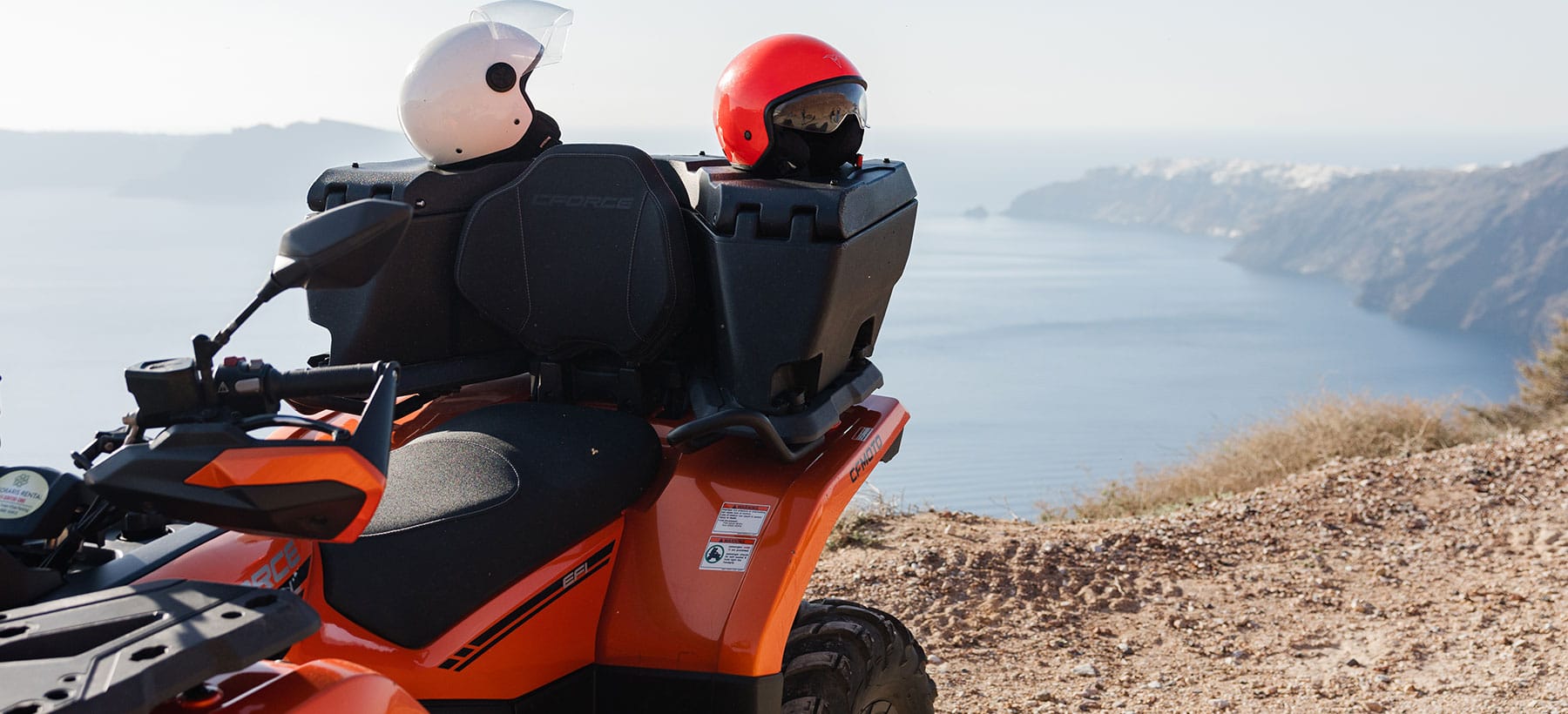 ATV for exploring Santorini