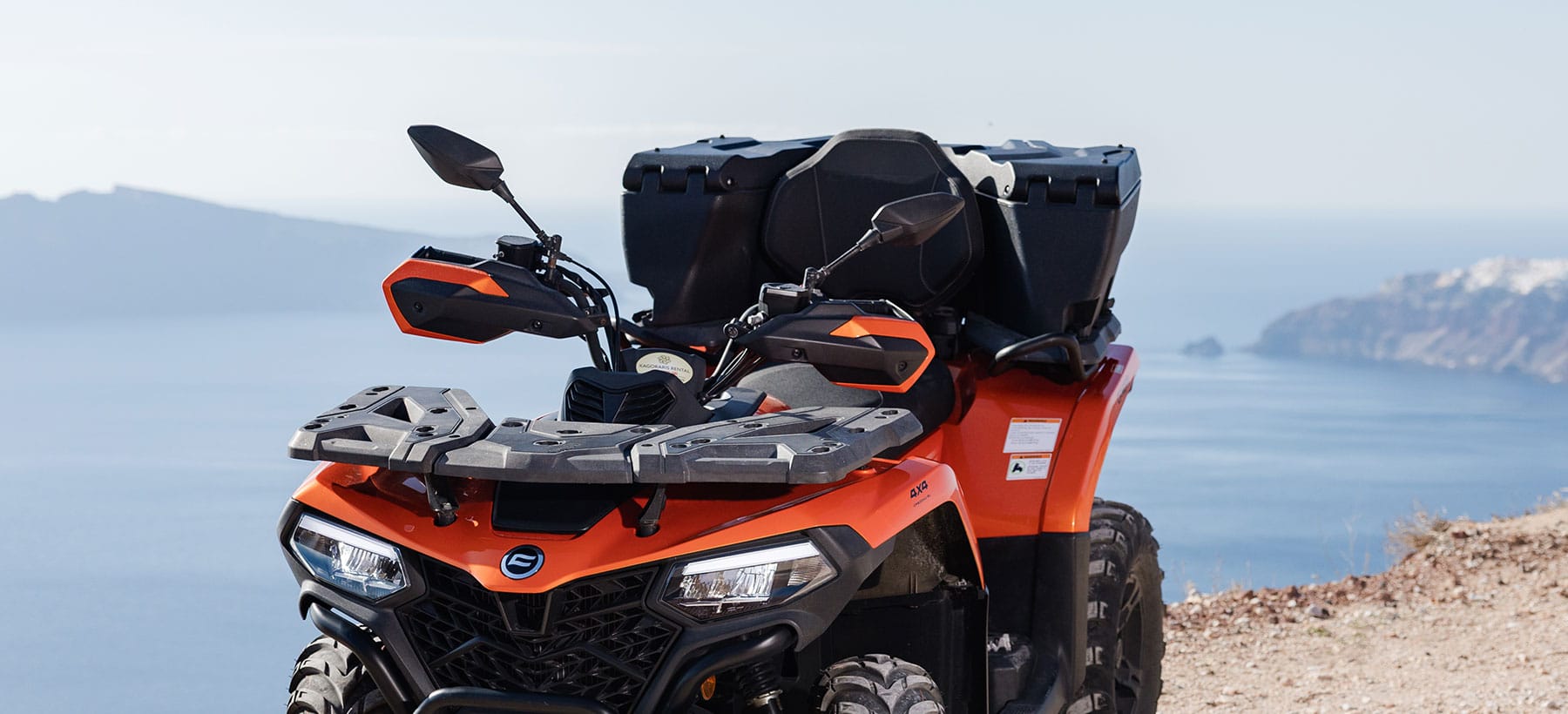 ATV pickup options in Santorini