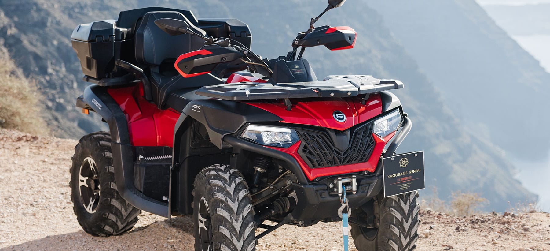 CFMOTO ATV available for rent in Santorini